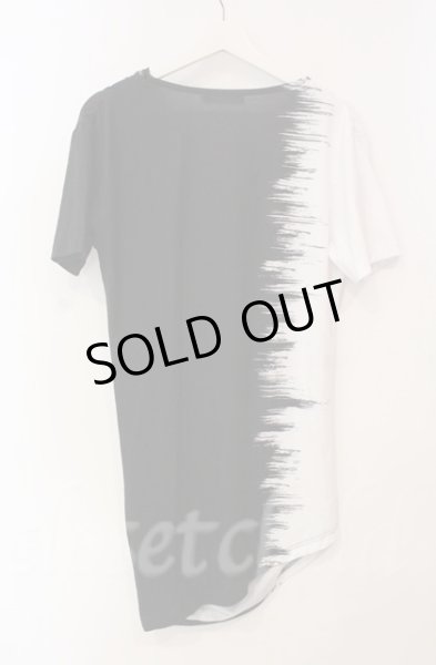 画像3: CIVARIZE / バイカラーチェーンドレープカットソー 46 ブラックｘホワイト T-25-12-11-038-CI-ts-YM-ZT342 (3)