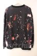 画像3: NO ID. BLACK / シャドウフラワーBIGプルオーバー 2 ブラックｘレッド T-25-12-11-039-NO-to-YM-ZT (3)