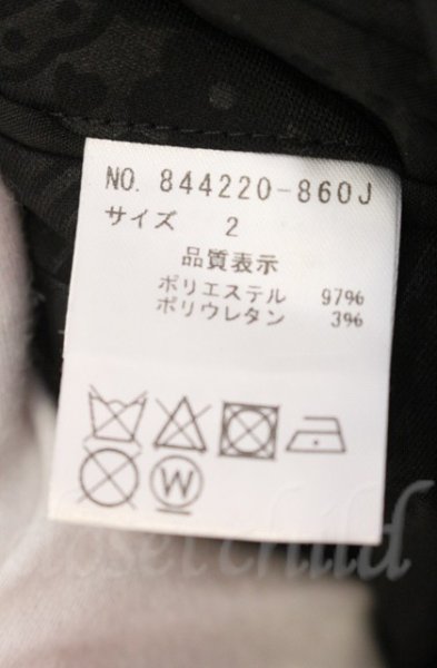 画像4: NO ID. / ストレッチペイズリーエンボスノッチドラペル2Bテーラードジャケット 2 ブラック T-25-12-11-040-NO-ja-YM-ZT (4)