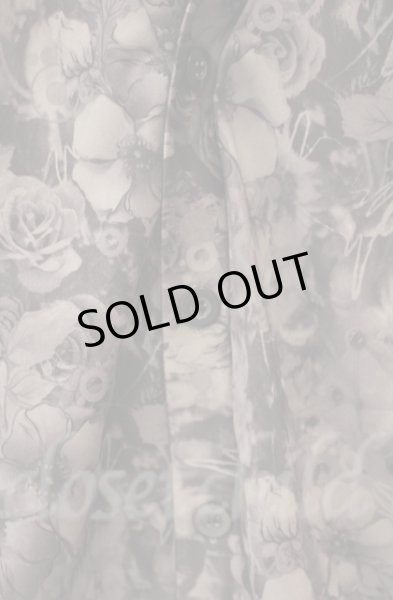 画像2: SEANA / ローズ総柄カーディガン L グレー（グリーン系） T-25-12-11-041-SE-to-YM-ZT335 (2)