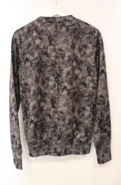 画像3: SEANA / ローズ総柄カーディガン L グレー（グリーン系） T-25-12-11-041-SE-to-YM-ZT (3)