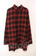 画像1: SEANA / 裾ZIPロングチェックネルシャツ L レッドｘゴールド T-25-12-11-046-SE-sh-YM-ZT (1)