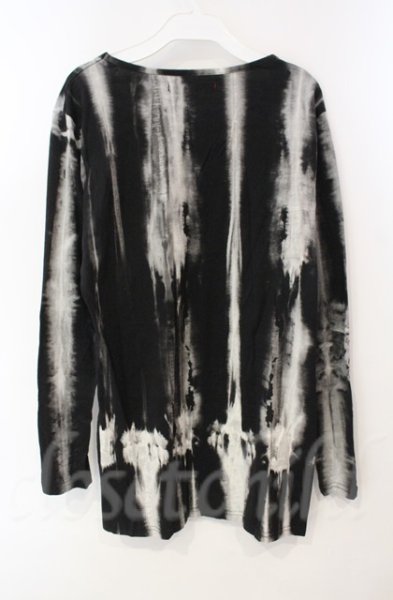 画像2: SEANA / ブリーチストライプUネックカットソー L ブラックｘグレー T-25-12-11-050-SE-to-YM-ZT (2)