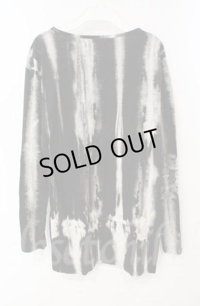 画像2: SEANA / ブリーチストライプUネックカットソー L ブラックｘグレー T-25-12-11-050-SE-to-YM-ZT341 (2)