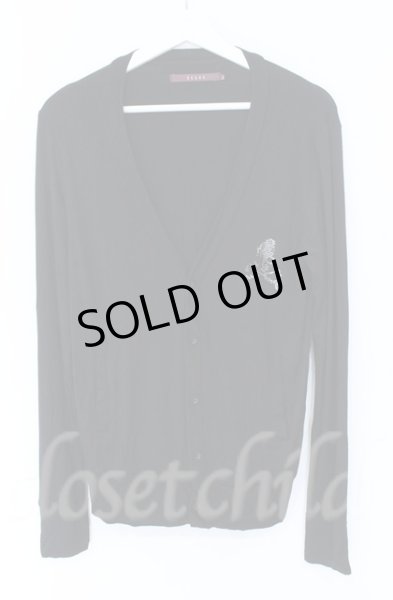 画像1: SEANA / スカルスト-ンカーディガン L ブラック T-25-12-11-056-SE-to-YM-ZT1211M (1)