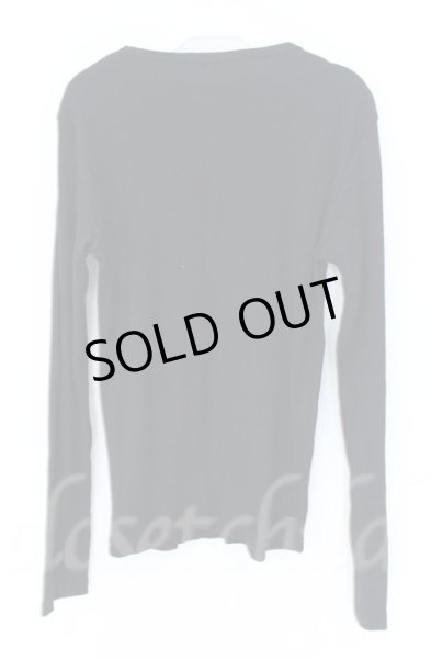 画像3: SEANA / テレコVネックカットソー L ブラック T-25-12-11-057-SE-to-YM-ZT (3)