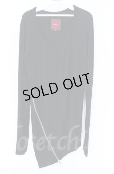 画像1: SEANA / 裾ZIPロングカットソー L ブラック T-25-12-11-059-SE-to-YM-ZT1211M (1)