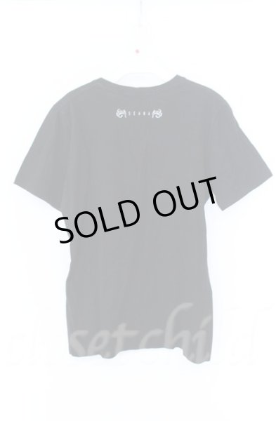 画像2: SEANA / ROCK BLESS YOU VネックTシャツ L ブラック T-25-12-11-060-SE-ts-YM-ZT367 (2)
