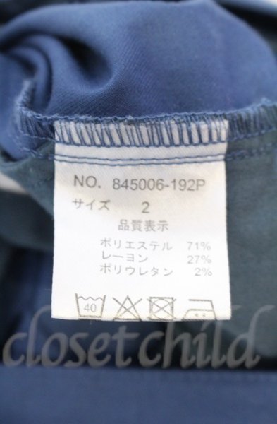 画像3: NO ID. / TRストレッチラップバギートラウザーズパンツ 2 ブルー T-25-12-11-061-NO-pa-YM-ZT (3)