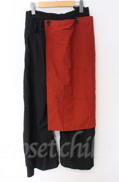 画像3: NO ID. BLACK / インバーテッドプリーツラップバギーパンツ 2 オレンジｘブラック T-25-12-11-062-NO-pa-YM-ZT (3)