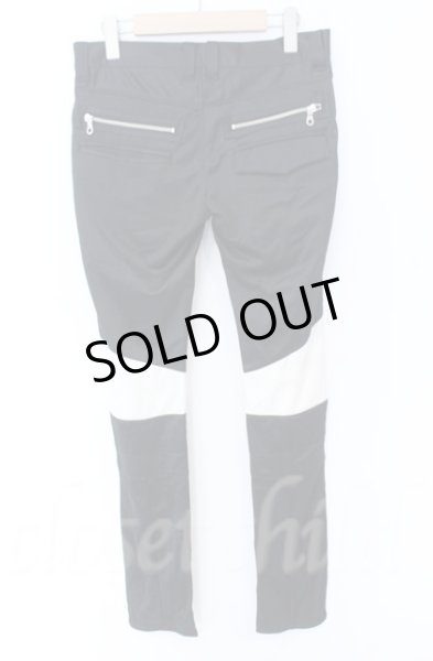 画像3: NO ID. / バイカラージャージライダーススキニーパンツ 2 ブラックｘホワイト T-25-12-11-063-NO-pa-YM-ZT335 (3)