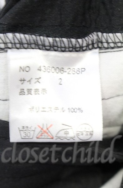 画像4: NO ID. / バイカラージャージライダーススキニーパンツ 2 ブラックｘホワイト T-25-12-11-063-NO-pa-YM-ZT (4)
