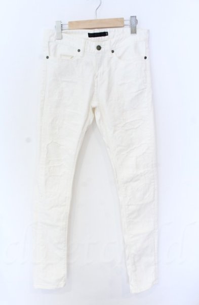 画像1: FUGA / CAMSHAFTリメイクスキニーデニムパンツ 42 ホワイト T-25-12-11-065-FU-pa-YM-ZT (1)