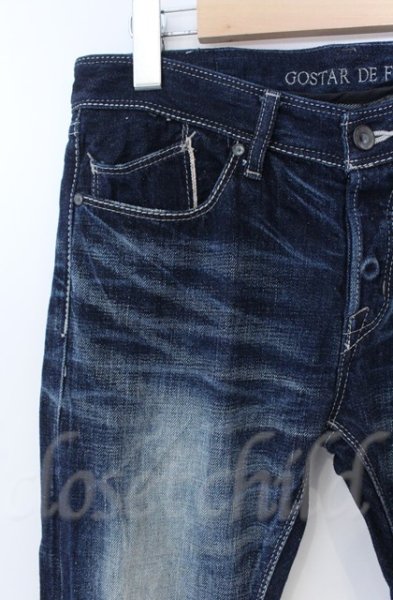 画像2: GOSTAR DE FUGA / ボタンフライストレートデニムパンツ 42 インディゴ T-25-12-11-070-GO-pa-YM-ZT (2)