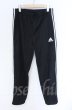 画像1: ADIDAS / ジャガードストライプワイドトラッカーパンツ L ブラック T-25-12-11-072-AD-pa-YM-ZT1211M (1)