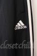 画像2: ADIDAS / ジャガードストライプワイドトラッカーパンツ L ブラック T-25-12-11-072-AD-pa-YM-ZT1211M (2)
