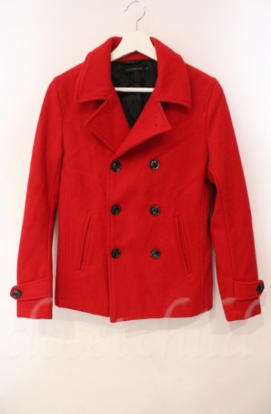 画像1: GOSTAR DE FUGA / Anthem メルトンピーコート 44 レッド T-25-12-11-007-GO-ou-YM-ZT (1)