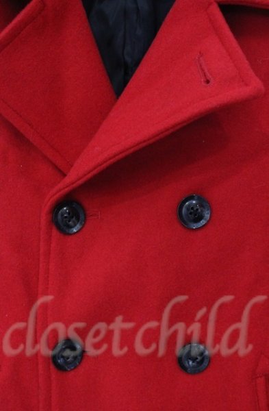 画像2: GOSTAR DE FUGA / Anthem メルトンピーコート 44 レッド T-25-12-11-007-GO-ou-YM-ZT (2)
