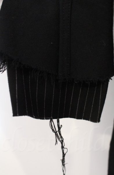 画像4: Roen / shawl collar gown（ショールカラーガウンジャケット） M ブラック T-25-12-11-001-Ro-ou-YM-ZT1211M (4)