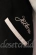 画像2: JACKROSE / ラムレザー袖スタジャン 3 ブラックｘホワイト T-25-12-11-010-JA-ou-YM-OS (2)