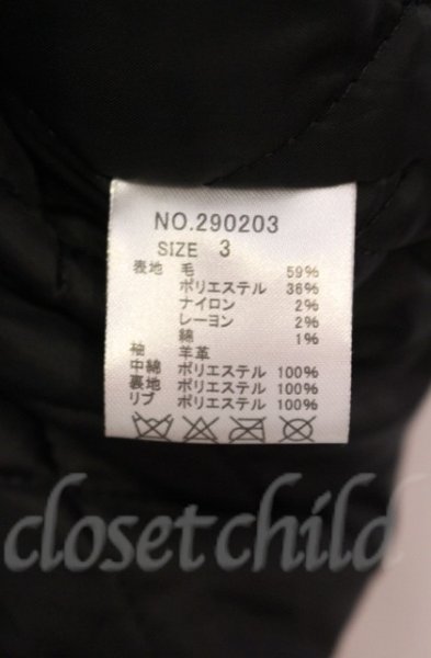 画像5: JACKROSE / ラムレザー袖スタジャン 3 ブラックｘホワイト T-25-12-11-010-JA-ou-YM-OS (5)