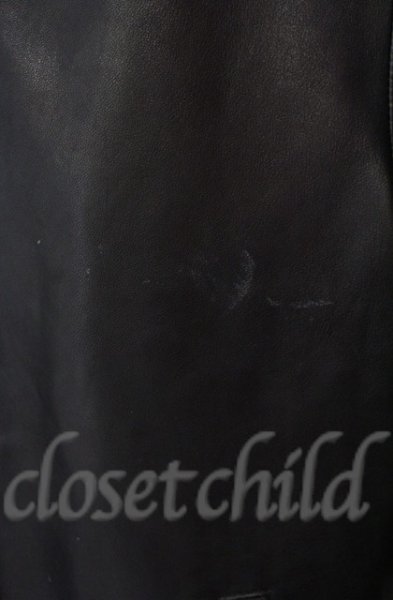 画像2: Black by VANQUISH / 衿付きシングルライダースジャケット S ブラック T-25-12-11-013-Bl-ja-YM-OS (2)