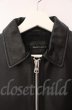 画像3: Black by VANQUISH / 衿付きシングルライダースジャケット S ブラック T-25-12-11-013-Bl-ja-YM-OS (3)