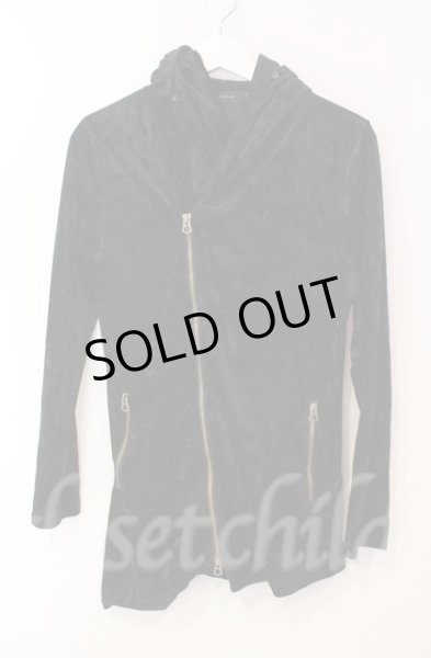 画像1: CIVARIZE / ベロアライダースパーカー 44 ブラック T-25-12-11-016-CI-to-YM-ZT1211L (1)