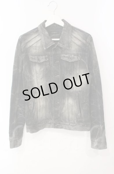 画像1: CIVARIZE / ヴィンテージブリーチデニムジャケット 46 ブラック T-25-12-11-017-CI-ja-YM-ZT1211L (1)