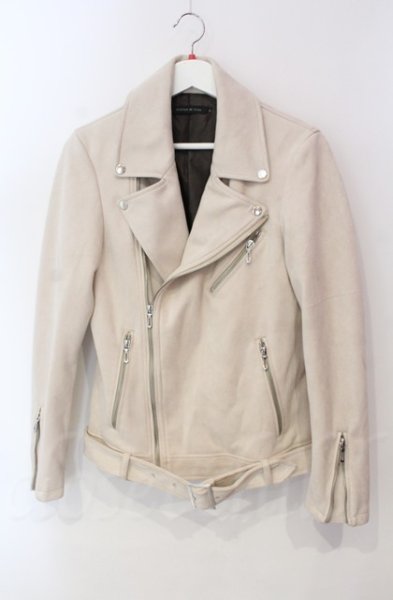 画像1: GOSTAR DE FUGA / フェイクスウェードダブルライダースジャケット 44 ベージュ T-25-12-11-018-GO-ja-YM-ZT (1)