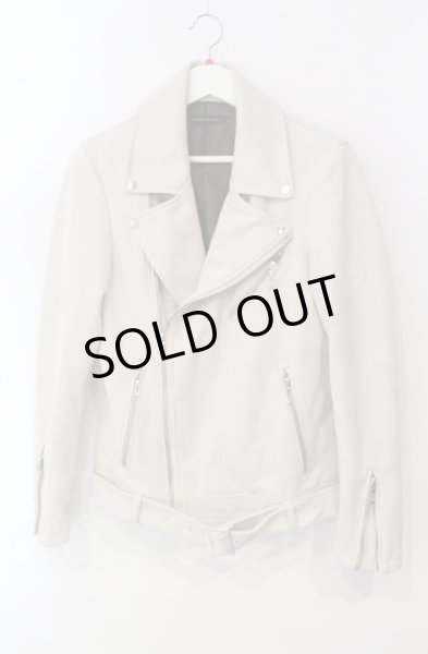 画像1: GOSTAR DE FUGA / フェイクスウェードダブルライダースジャケット 44 ベージュ T-25-12-11-018-GO-ja-YM-ZT-M127 (1)