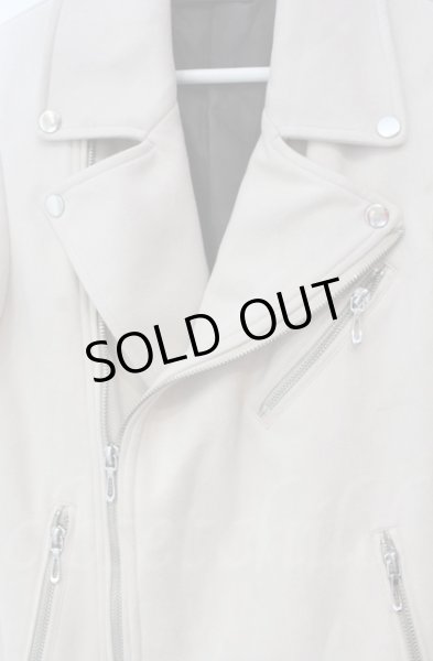 画像2: GOSTAR DE FUGA / フェイクスウェードダブルライダースジャケット 44 ベージュ T-25-12-11-018-GO-ja-YM-ZT-M127 (2)