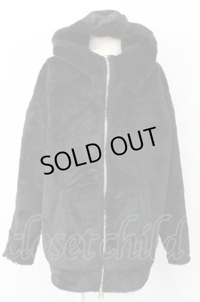 画像1: CIVARIZE / ボリュームファーブルゾンパーカー 44 ブラック T-25-12-12-018-CI-ou-YM-ZT-M013 (1)