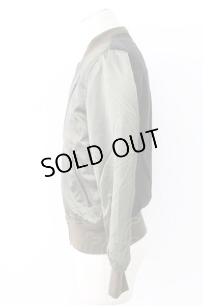 画像3: 5351pour les Hommes / ナイロン×ツィード MA-1　ジャケット 44 カーキ T-25-12-12-019-53-ou-YM-ZT (3)