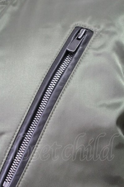 画像5: 5351pour les Hommes / ナイロン×ツィード MA-1　ジャケット 44 カーキ T-25-12-12-019-53-ou-YM-ZT (5)