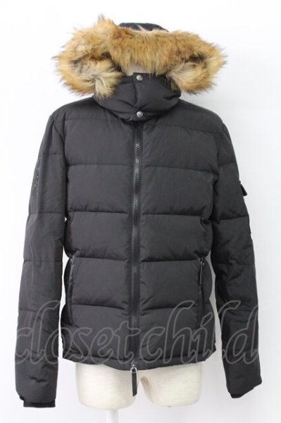 画像1: Roen / ファーフードフェザーダウンブルゾンジャケット M ブラック T-25-12-12-021-Ro-ou-YM-ZT (1)