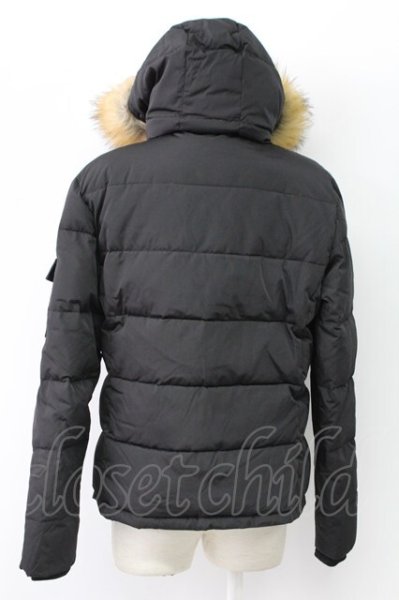 画像2: Roen / ファーフードフェザーダウンブルゾンジャケット M ブラック T-25-12-12-021-Ro-ou-YM-ZT (2)