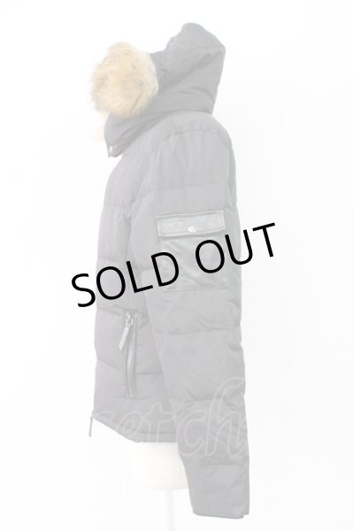 画像3: Roen / ファーフードフェザーダウンブルゾンジャケット M ブラック T-25-12-12-021-Ro-ou-YM-Z-M013 (3)