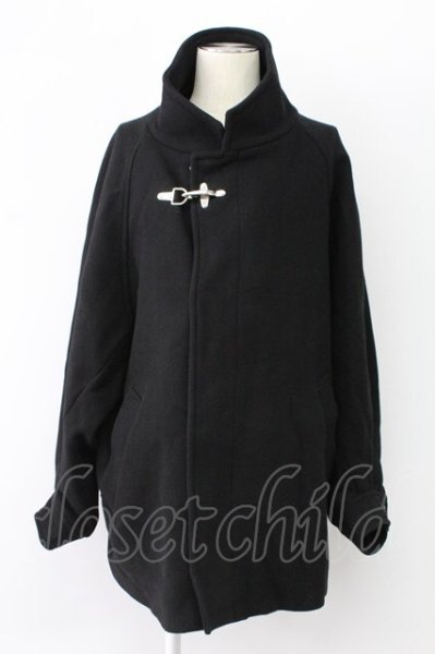 画像1: HARE / ウールスタンドMIDブルゾンコート M ブラック T-25-12-12-023-HA-ou-YM-ZT (1)