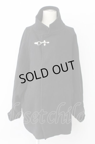 画像1: HARE / ウールスタンドMIDブルゾンコート M ブラック T-25-12-12-023-HA-ou-YM-ZT (1)