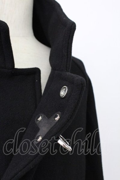 画像7: HARE / ウールスタンドMIDブルゾンコート M ブラック T-25-12-12-023-HA-ou-YM-ZT (7)