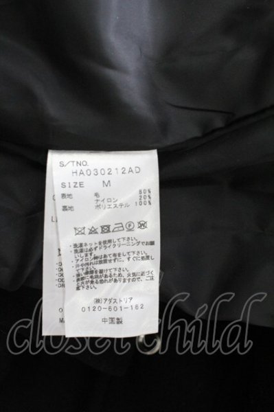 画像8: HARE / ウールスタンドMIDブルゾンコート M ブラック T-25-12-12-023-HA-ou-YM-ZT (8)