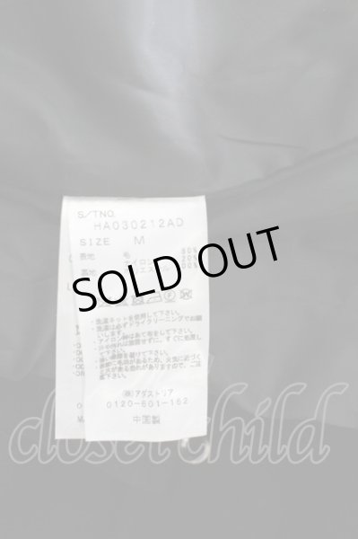 画像8: HARE / ウールスタンドMIDブルゾンコート M ブラック T-25-12-12-023-HA-ou-YM-ZT (8)