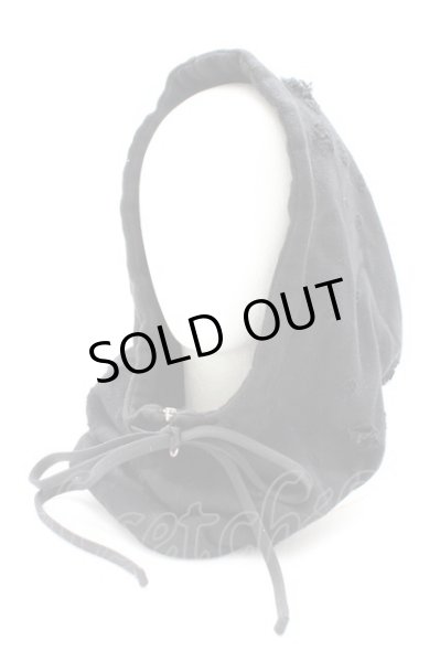 画像1: Moonage Devilment / スウェットフードネックウォーマー  ブラック T-25-12-12-026-Mo-0-YM-ZT (1)