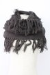 画像1: Moonage Devilment / フリンジニットネックウォーマー  チャコール T-25-12-12-027-Mo-0-YM-ZT (1)