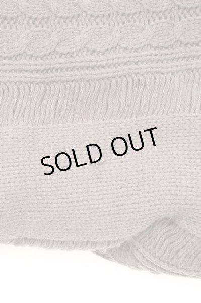 画像2: Moonage Devilment / フリンジニットネックウォーマー  チャコール T-25-12-12-027-Mo-0-YM-ZT (2)