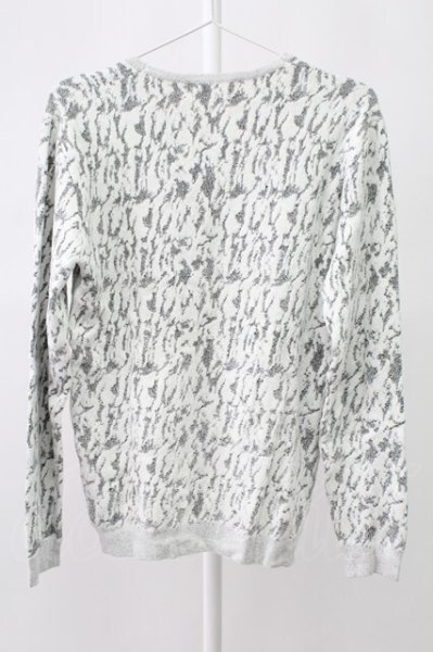 画像2: TORNADO MART / カモフラモールリンクスVネックニット M ホワイトｘグレー T-25-12-12-004-TO-to-YM-ZT136 (2)