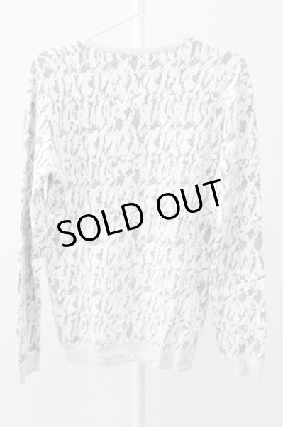 画像2: TORNADO MART / カモフラモールリンクスVネックニット M ホワイトｘグレー T-25-12-12-004-TO-to-YM-ZT136 (2)