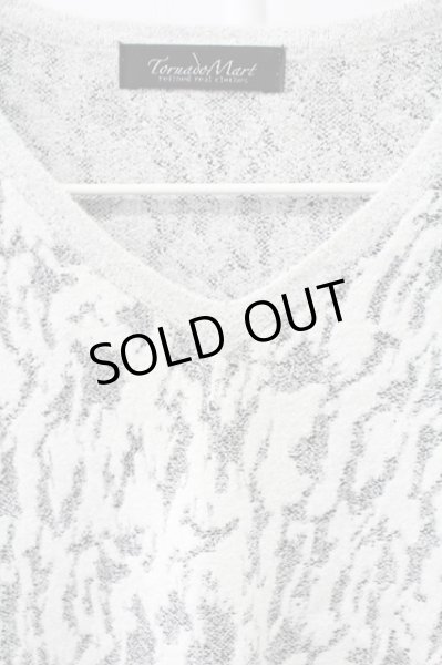 画像3: TORNADO MART / カモフラモールリンクスVネックニット M ホワイトｘグレー T-25-12-12-004-TO-to-YM-ZT136 (3)