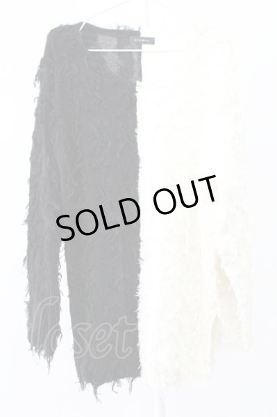 画像1: CIVARIZE / バイカラーフェザーヤーンニットプルオーバー F ブラックｘホワイト T-25-12-12-005-CI-to-YM-ZT (1)